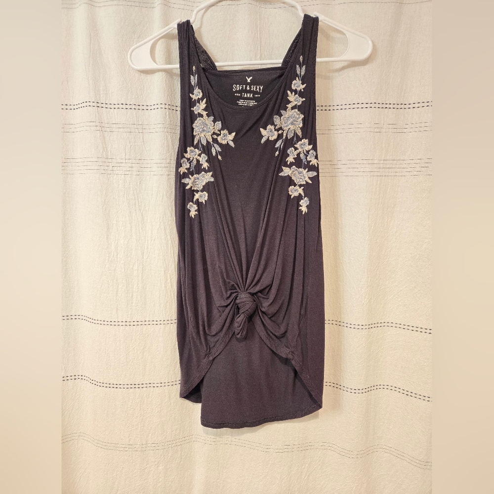 Women's Embroidered S Tank